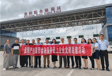 黨建引領(lǐng)聚合力  合作共贏謀發(fā)展——貴陽產(chǎn)控集團(tuán)金融服務(wù)鏈企業(yè)與貴陽綜保產(chǎn)發(fā)公司、貴金支付公司聯(lián)合開展黨建交流活動(dòng)