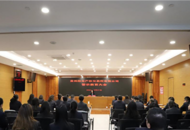 以案為鑒，警醒前行——貴州陽光產(chǎn)權(quán)交易所黨委組織召開2024年警示教育大會(huì)